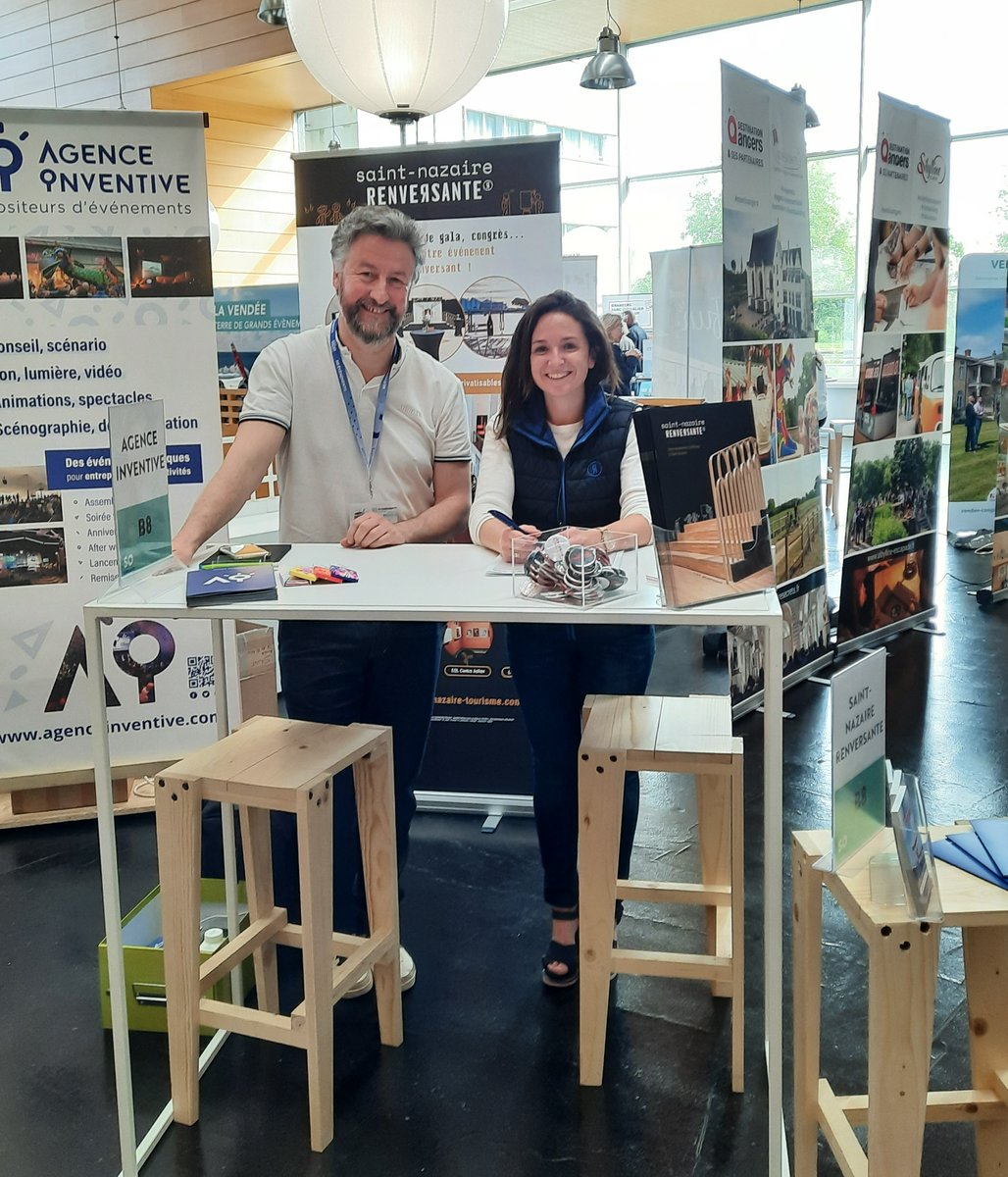 VisitStNazaire's tweet photo. Le salon #SOevenements à #Nantes, c'est parti ! Retrouvez notre collègue Anaïs à la @LaCiteCongres aujourd'hui et demain, et découvrez nos offres pour des événements renversants ! #SaintNazaireRenversante  #SaintNazaireTourisme #MICE @soevenements https://t.co/k6ybLcIjZs