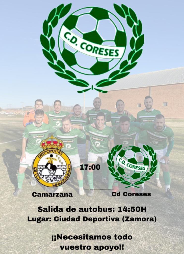 CCoreses's tweet photo. ‼️NECESITAMOS VUESTRO APOYO‼️

Este sabado tenemos el ultimo partido de liga en Camarzana, en el que nos jugamos la liga. Para ello el club pondra a disposicion de los aficionados un autobus para todos aquellos que quieran venir a darnos aliento desde fuera. Os necesitamos💚💚💚 https://t.co/QVDtJAsMdg