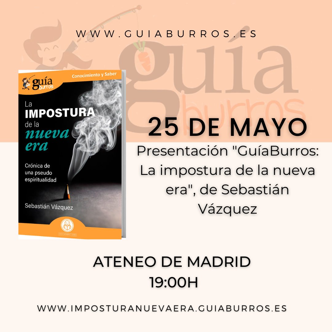 guia_burros's tweet photo. 🥕 ¡No te pierdas las presentaciones de tus GuíaBurros favoritos de este mes de mayo! 🥕

💯 Si deseas acudir a los eventos, ¡contacta con nosotrxs! 

#guiaburros #editatum #lectura #lecturasrecomendadas #prensa #medios #books  #literatura #leer #book #Spain https://t.co/fBqbMxfEF7