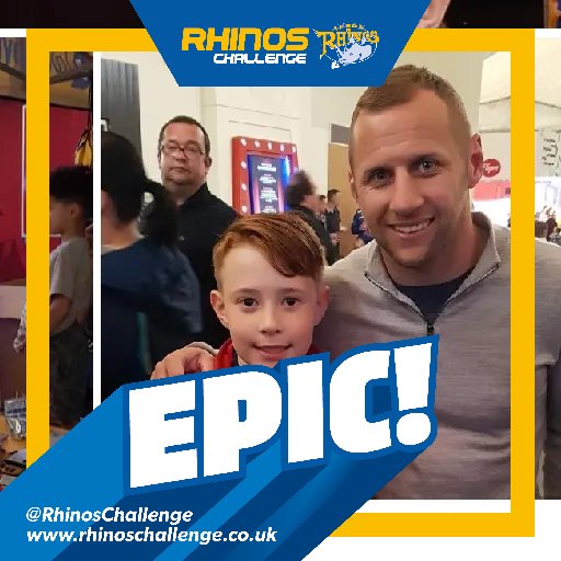Tan_2704's tweet photo. @RhinosChallenge 4yrs ago, our first time attending! The boy was mega excited and shocked to meet @Rob7Burrow 🙌🏉 https://t.co/l8jmicuMaU