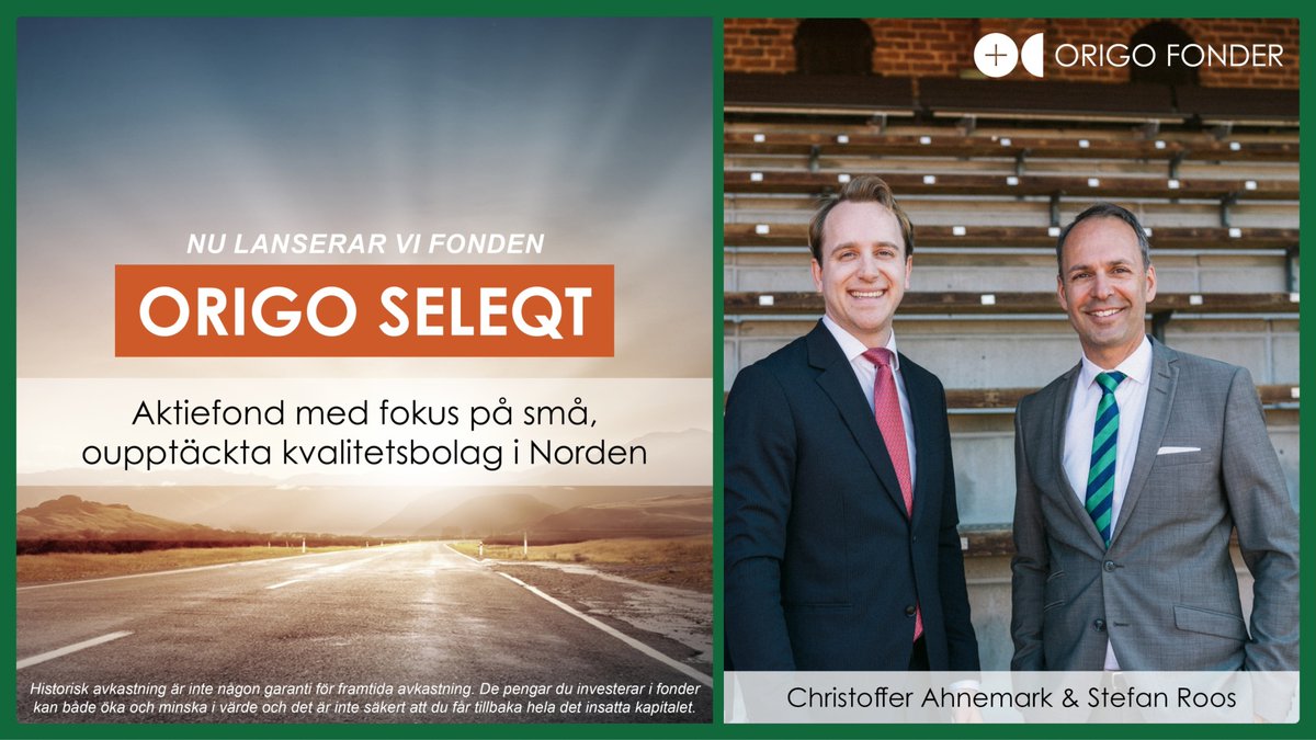 Nu finns vår nordiska småbolagsfond ORIGO SELEQT även tillgänglig hos <a href="/AlpcotAB/">Alpcot</a> fondtorg! alpcot.se/FundDetails/32…