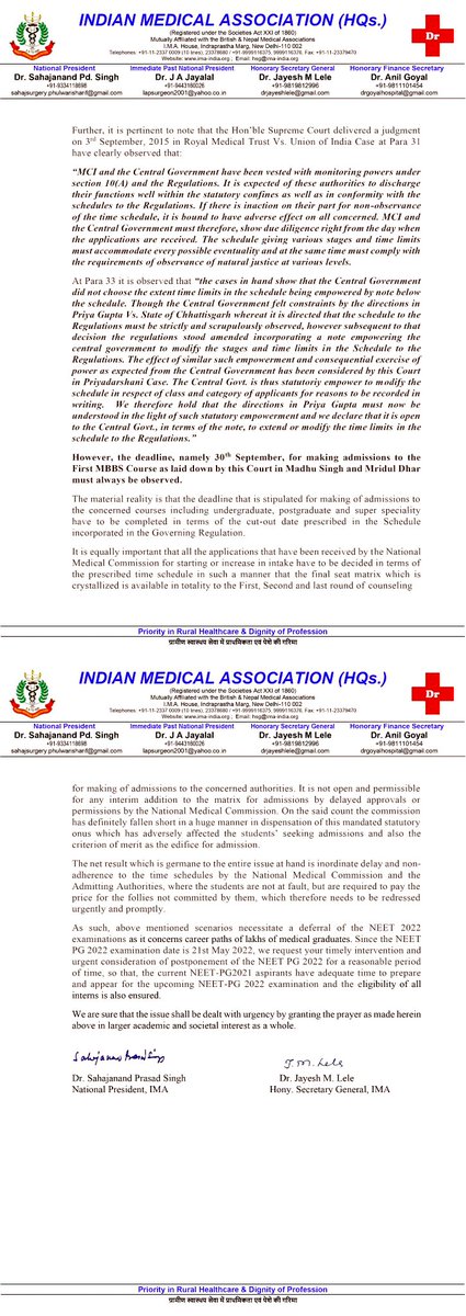 jayanth_mjk's tweet photo. @PMOIndia @FAIMA_INDIA_ @UDAIndia @DrRohanKrishna3 
#POSTPONENEETPG_MODIJl #NEETPG2022 https://t.co/JOwN0Q0iap