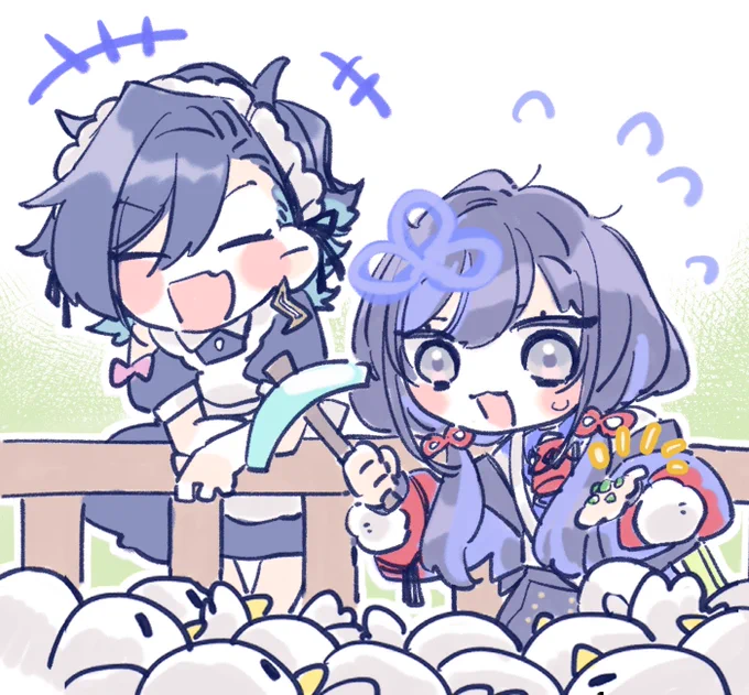 モテモテじゃ〜ん!
#ぽんとれーと #AsumArt 