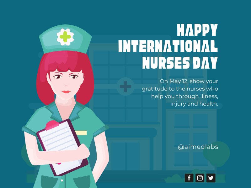 AimedLabs's tweet photo. #InternationalNursesDay recognizes every nurses' hard work and dedication. On this day we honor the role nurses play in improving the health and wellbeing of people around the world, on a daily basis.

Visit @AimedLabs for all tech support.

#Nursing #InternationalNursesDay2022 https://t.co/6ewJC06Y3v