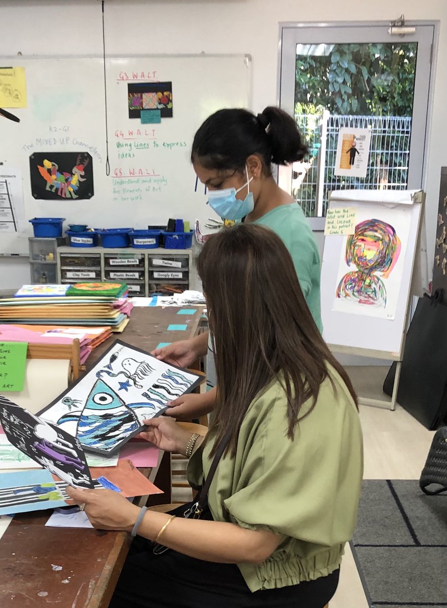 HimaV5's tweet photo. Student Led Conferences at the Primary Village today #isspride #communicators https://t.co/lXX8YfmmrE