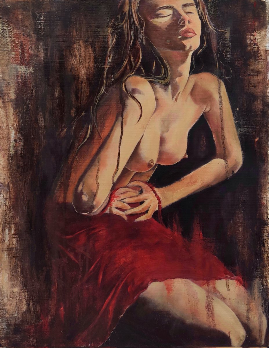 GM❤️My new painting"Anastasia"from the"Bloody Revival"collection.I believe that this work is one of the most emotional paintings I have ever painted!When I drew her,I had a lot of feelings.This is pain, compassion, despair,love💔
 Please support and RT🙏
opensea.io/assets/0x495f9…