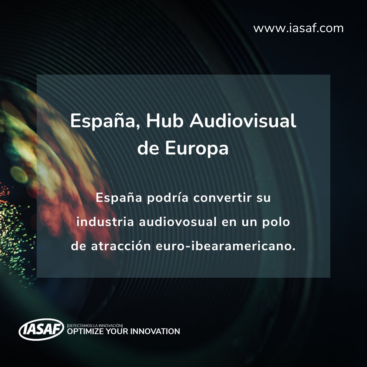 📽️España, Hub #Audiovisual de Europa: La oportunidad de convertir nuestra #industriaaudiovisual en un polo de atracción euro-iberoamericano. 

💰Inversión prevista: 1.603 millones € entre 2021-2025.

🔍bit.ly/3PoFnvs

📲 iasaf.com  // ¡Llámanos! 911333126
