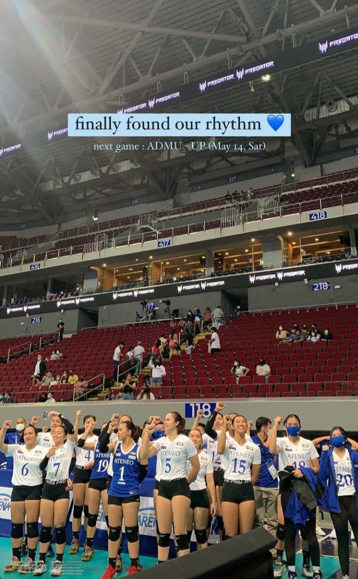 leikajoyc's tweet photo. Ateneo Blue Eagles finally got their first win this season with a sweep 25-16, 25-14, 25-14 against FEU Lady Tamaraws!  They defeated FEU in three straight Sets. 💪💙 ✨
POG: Jaja Maraguinot (12 excellent sets)

#UAAPWomensVolleyball 
#UAAPVolleyball https://t.co/L4R26wXxUS