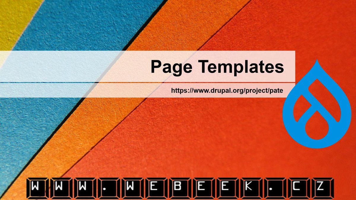 BohusFromPilsen's tweet image. Do you know #Drupal module #PageTemplates (drupal.org/project/pate)? This module allows sites to easily convert any node into a &quot;Template&quot;, and then use that to make it easier to create content from a pre-defined set of values.
Paragraphs supported!
youtu.be/1p0wbGnIQQU