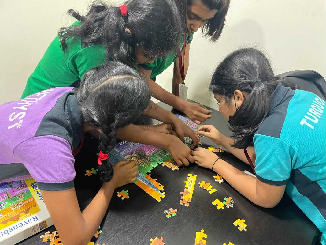SchoolAndal's tweet photo. 9 days to go...
Puzzle-d? Solve-d? There was much thrill and excitement as #MYP1 and #PYP4 students visited #untanglehouseofpuzzles @untangleindia to understand and resolve issues which were part of their unit #conflictresolution. 
#throwback #ladyandal #collaboration #IBschool https://t.co/TStVwunYOZ