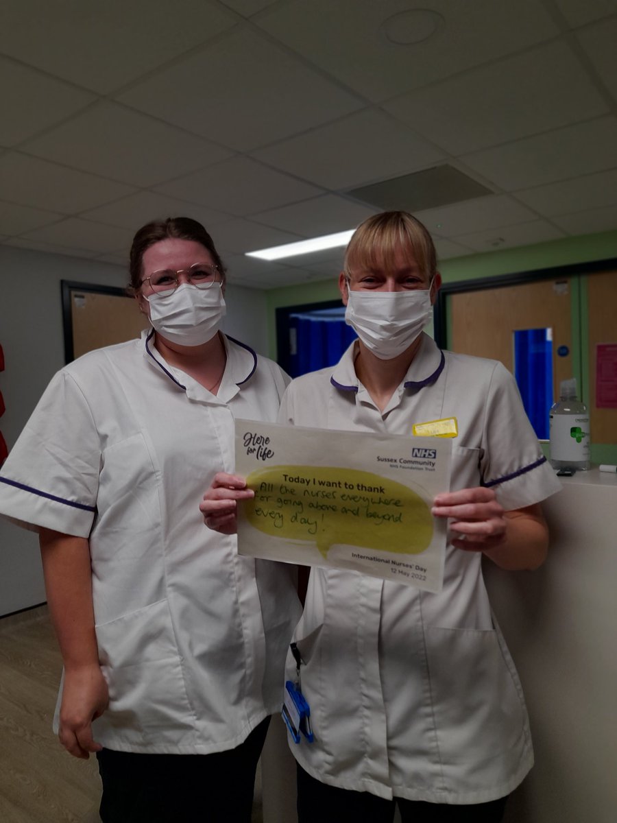 #HereForLife #NursesDay @nhs_scft Caravelle at Crawley Hospital - working together to make a difference!