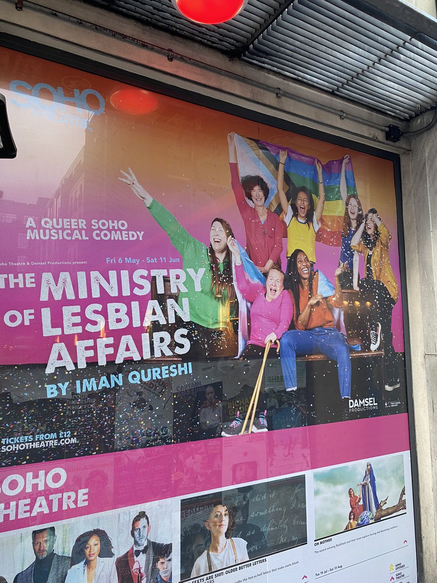 MeganRoseKen's tweet photo. #TheMinistryOfLesbianAffairs @sohotheatre @fanta_barrie Brilliant 🥹👏🏻💖 https://t.co/lU7nrdGeRs