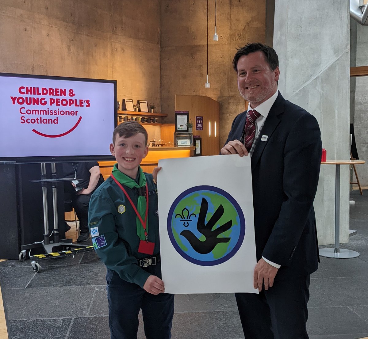 We’re so excited to launch our new Rights Challenge Badge with <a href="/CYPCS/">Children and Young People's Commissioner Scotland</a>! 

The badge will empower Cubs and Scouts to get to know their rights and learn how to challenge when their rights aren’t being upheld. 
Find out more: bit.ly/3FBow3O

#RightsBadge