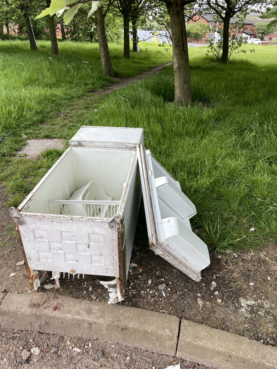 SaferParksTeam's tweet photo. Today a male from L6 was issued a £400.00 Fixed Penalty Notice for Fly-Tipping in Everton Park. We will continue to target those responsible for committing crimes in our parks. @FOEP10 https://t.co/VqGHYniZgF