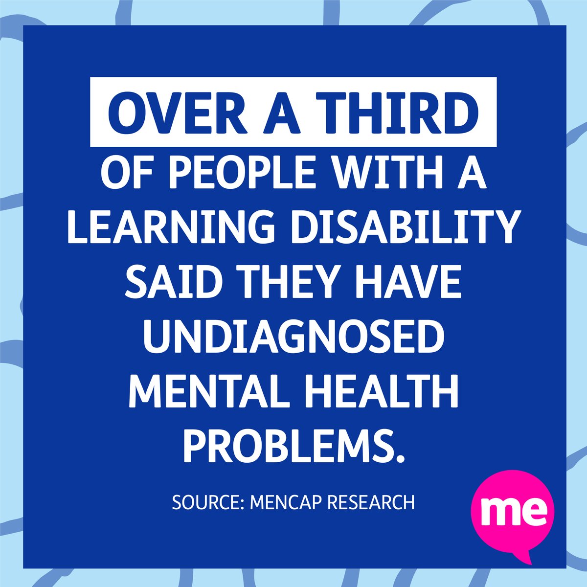 mencap_charity's tweet photo. People with a #LearningDisability are facing a #MentalHealth crisis. 😔

Many vital services offering support and escape from loneliness remain closed, despite COVID restrictions easing. 🚫

This has to change. Take action at https://t.co/OL4kB7LwOz 👈

#MentalHealthAwarenessWeek https://t.co/Pu2yaJteix