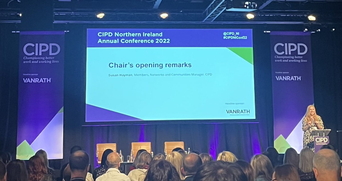 denisefalls18's tweet photo. Delighted to be at the annual @CIPD_NI conference @ICC.
#cipdNIConf22  @StafflineIre https://t.co/ms7t5ITeyM
