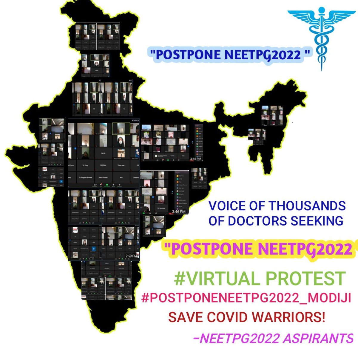 AmitPan38251099's tweet photo. We are sorry that our senior doctors need to beg to @MoHFW_INDIA for justice even when cause is genuine. In INDIA, Govt. doesn't even care to bother about doctors. We demand a fair gap of 10 wks b/w counselling &amp; #NEETPG2022 . @mansukhmandviya please
#POSTPONENEETPGBY10WEEKS https://t.co/cXQItPD462