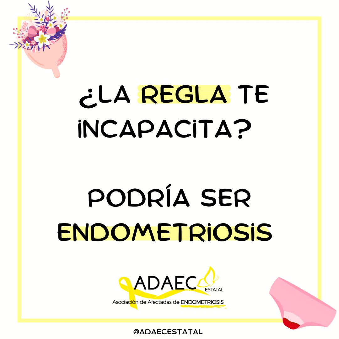 adaecestatal's tweet photo. Repitamos todas juntas: 

📢¡¡EL DOLOR MENSTRUAL NO ES NORMAL!! 

Tenemos que seguir repitiéndolo porque todavía, a día de hoy, la sociedad y algunos médicos no lo tienen claro. https://t.co/tq3LBZgaGW