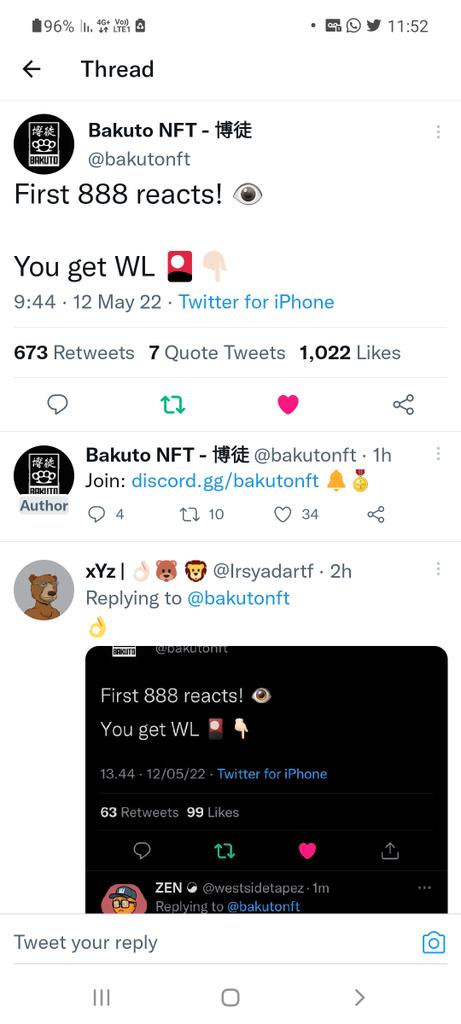 AsafBahar01's tweet photo. @bakutonft 👌👀 https://t.co/VSLjmBx2hr