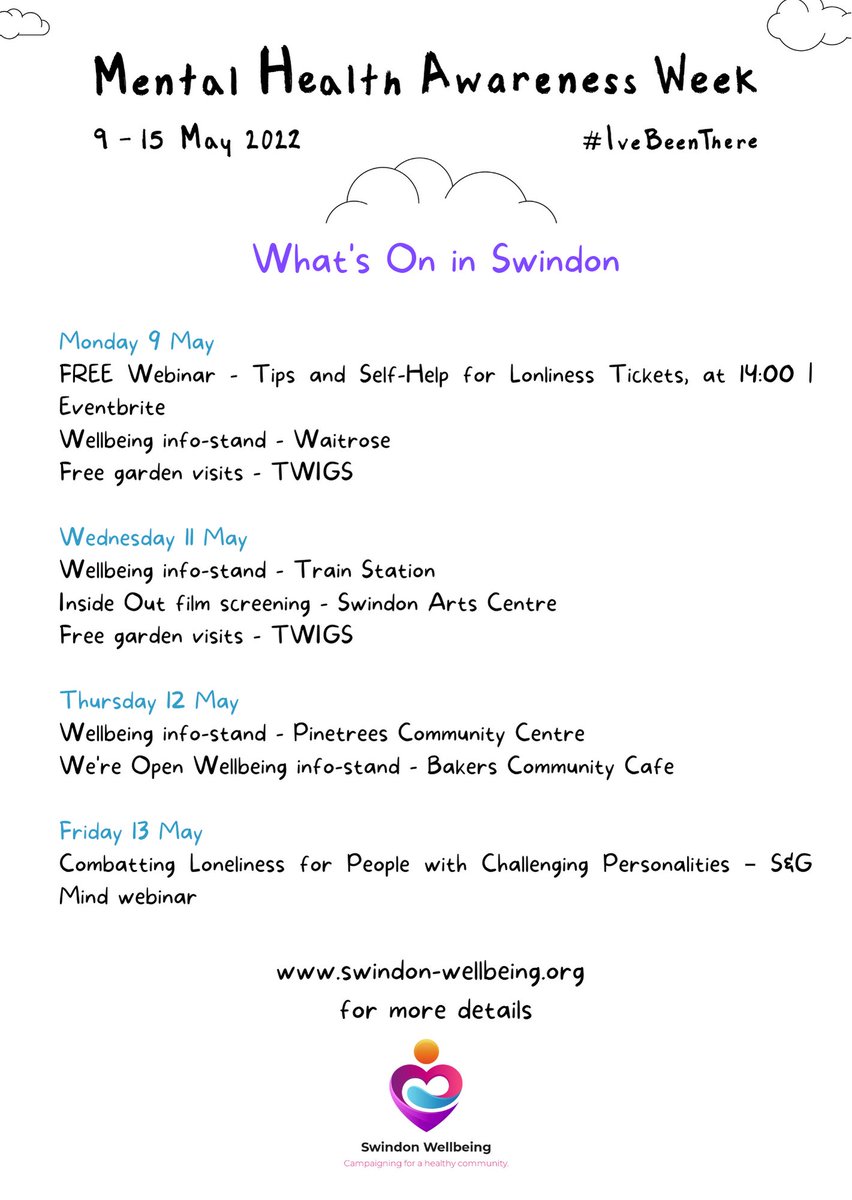 There are two wellbeing info stands today, The Bakers community café and Pinetrees community centre.

Pop down to get more information!