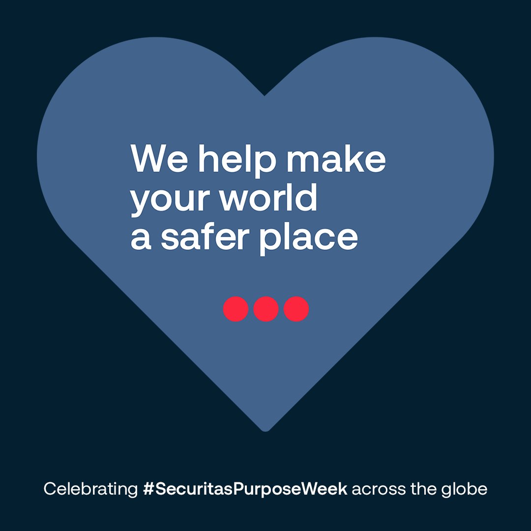 SecuritasUK's tweet photo. Happy #SecuritasPurposeWeek! 💙
Did you know that this week represents three years since our global purpose - “We help make your world a safer place” - was launched in May 2019?
#Securitas #SecuritasUK #SecurityIndustry #OneSecuritas #SeeADifferentWorld https://t.co/lWAFHZVIT5