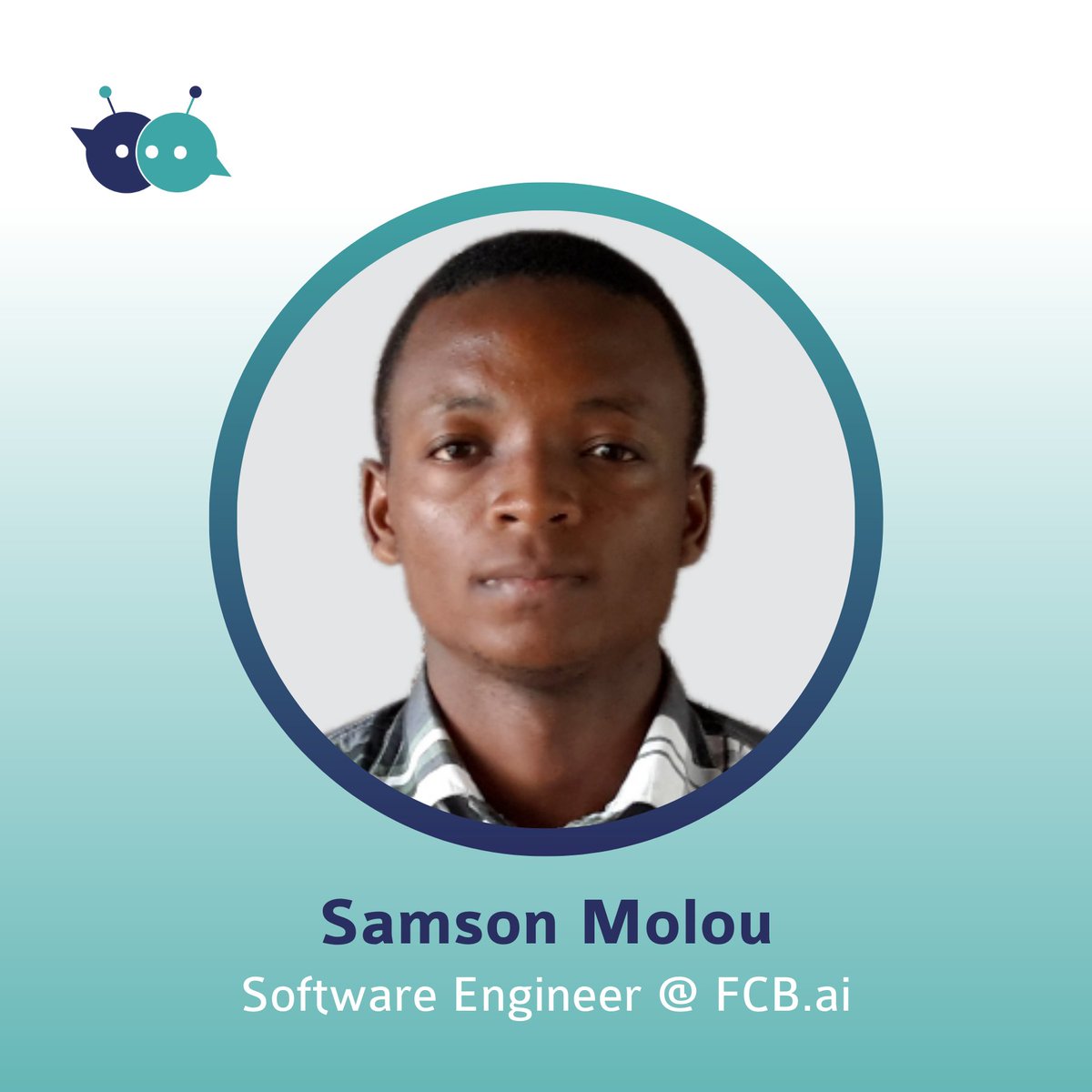 FCB_ai's tweet photo. A warm welcome to @FCB_ai Samson Molou ๐ We are happy to have you join the team as a Software Engineer.
#FCBai #welcome #softwareengineer https://t.co/Pn9q0IHlXq