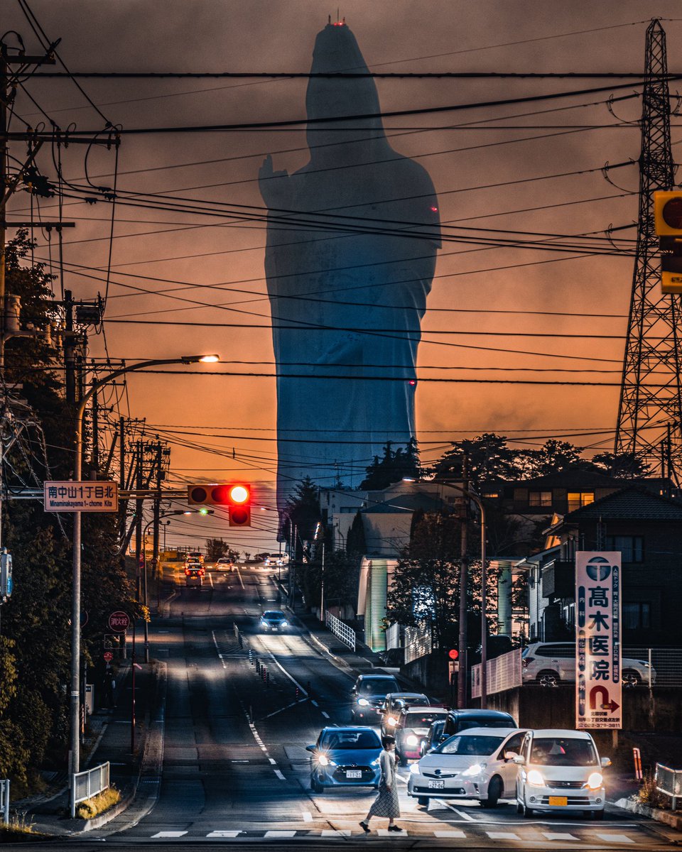異世界のラスボス感の強い仙台大観音 身体の中がそもそも異世界だった Togetter
