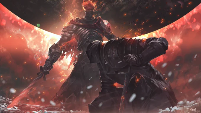 Fan art | Dark Souls III - Soul of Cinder

Artist: Alcd 