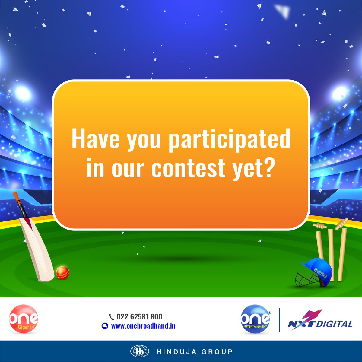 onegigafiber's tweet photo. The #CaptionForONE contest ends soon. Refer to our previous post on participation details. Good luck!
#IPL2022Contest #ContestAlert #contestalert #contest #2022 #Participate #OneBroadband #OneHaiTohSabHai https://t.co/UBatGSGgHW
