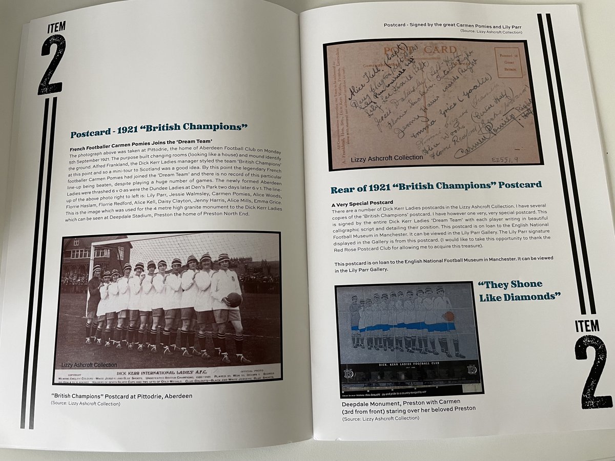 Loving this book by @STEPHEN11981196 on the Lizzy Ashcroft Collection, a treasure trove of women's football in the 1920s, originally found in a suitcase.  Family, social and sporting history combined. Magic.