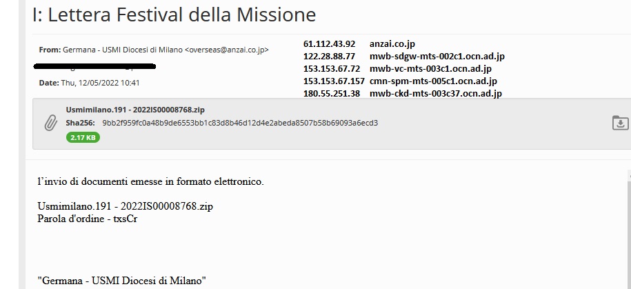 JAMESWT_WT's tweet photo. "responds to a real stolen conversation"
spam email spread
#heodo #emotet #epoch4 too in italy
Zip > Lnk > Ps1 > Dll
Samples
https://t.co/iZ3QDSZGQo
Urls
https://t.co/uydJk8gvhe https://t.co/8pB0UI8On9