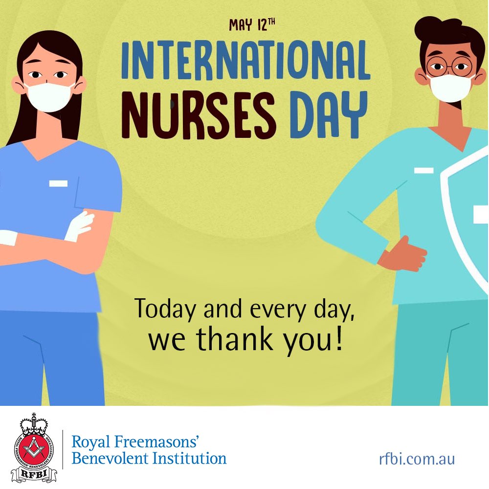 RFBIAgedCare's tweet photo. Today is #InternationalNursesDay, a day that commemorates the important contribution nurses make to aged care and healthcare. We are proud to have a team of amazing nurses who work across our communities and make a huge contribution to the wellbeing of our residents and clients. https://t.co/gqSiNbJvua