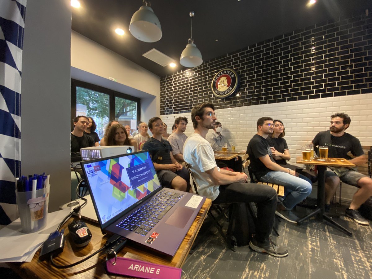 Grushin (@aggrushin) on Twitter photo Had a blast with <a href="/el_chatz/">Eleni Chatzikyriakou</a> and all the <a href="/pintofscienceFR/">Pint of Science FR</a> team discussing the weirdest sociology of electrons! Lots of great questions, refreshing pints and awesome science! Thanks for having us, and see you next year! <a href="/Dr_Khaess/">Dr. Khâess 🌶️</a> <a href="/pintofscienceFR/">Pint of Science FR</a> Had a blast with <a href="/el_chatz/">Eleni Chatzikyriakou</a> and all the <a href="/pintofscienceFR/">Pint of Science FR</a> team discussing the weirdest sociology of electrons! Lots of great questions, refreshing pints and awesome science! Thanks for having us, and see you next year! <a href="/Dr_Khaess/">Dr. Khâess 🌶️</a> <a href="/pintofscienceFR/">Pint of Science FR</a>
