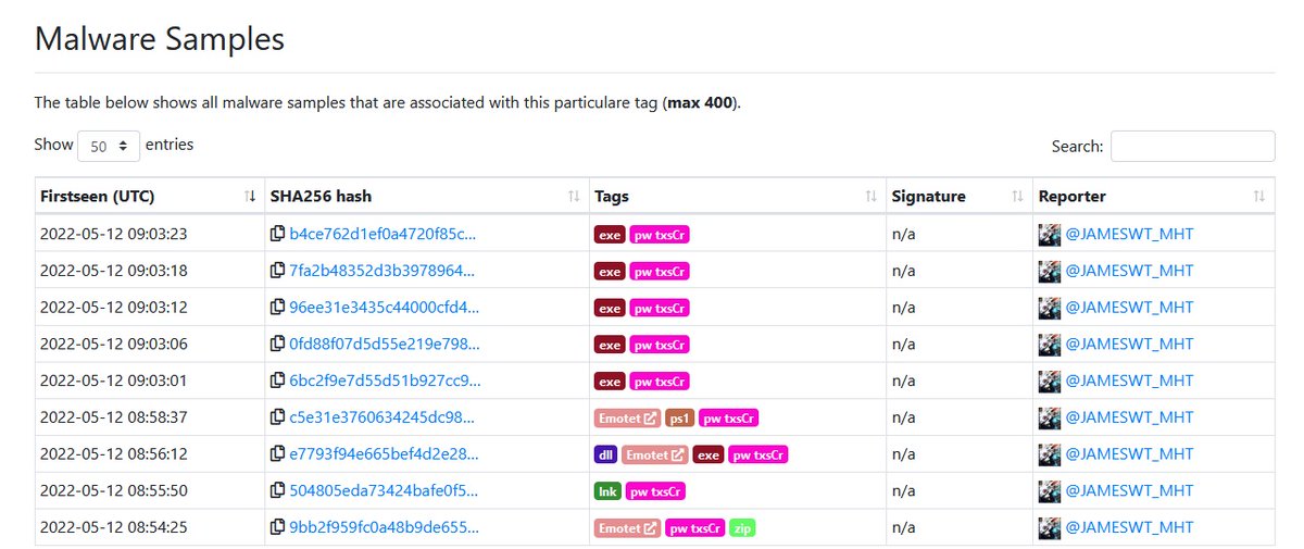 JAMESWT_WT's tweet photo. "responds to a real stolen conversation"
spam email spread
#heodo #emotet #epoch4 too in italy
Zip > Lnk > Ps1 > Dll
Samples
https://t.co/iZ3QDSZGQo
Urls
https://t.co/uydJk8gvhe https://t.co/8pB0UI8On9
