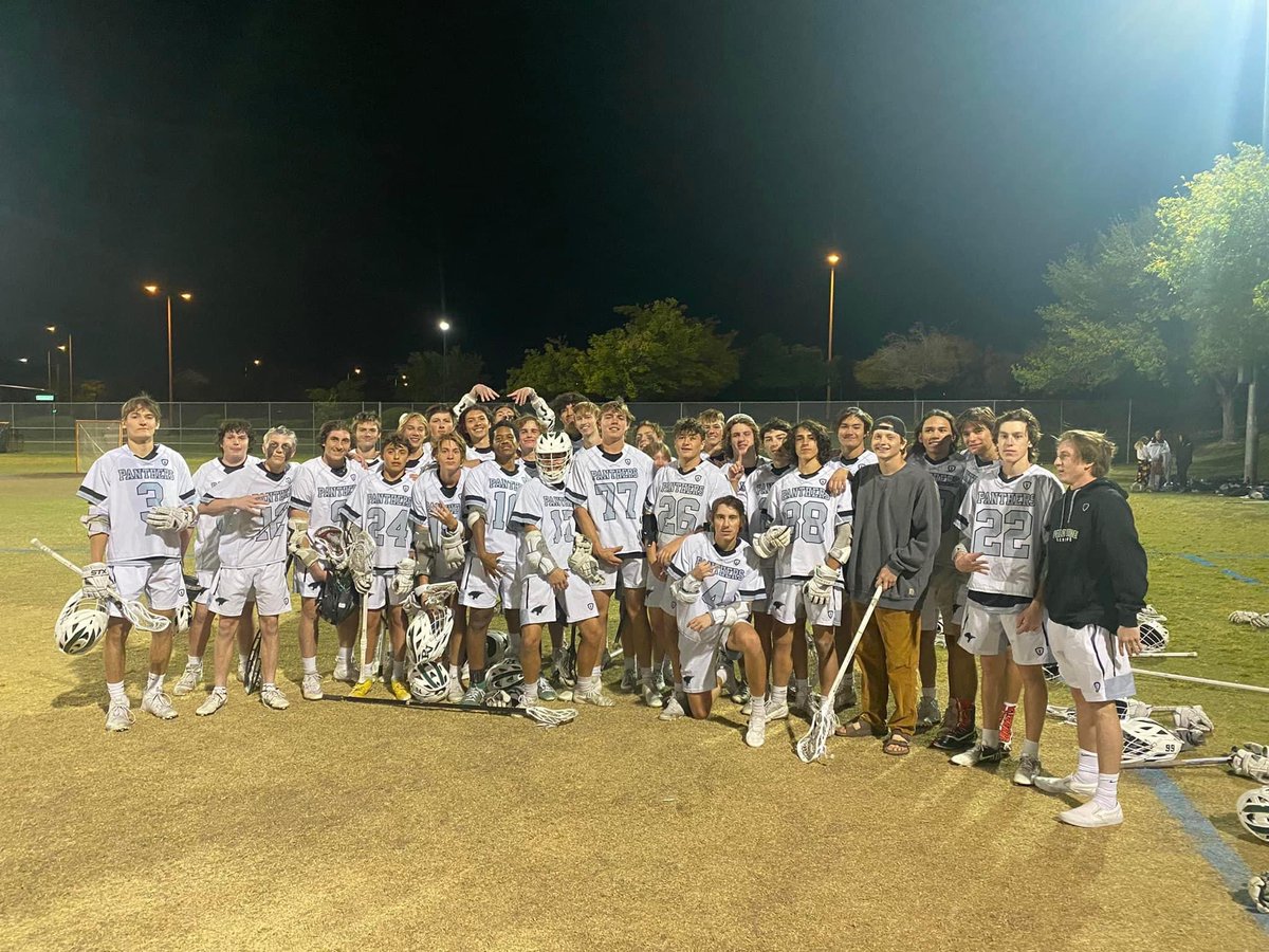 Congrats to our Varsity boys for beating Bishop Gorman 16-5 to advance to the LVLA championship game this Saturday. Thanks to all the fans who came out to support the team.