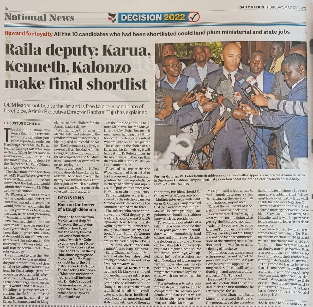 ahmednasirlaw's tweet photo. 1. Hon Karua, No. 2 Hon PK. Distant 3rd Hon Musyoka. The political destruction and utter humiliation of Hon Musyoka by H.E UHURU and Hon Raila is COMPLETE.... https://t.co/Rpzsm5Cu3k