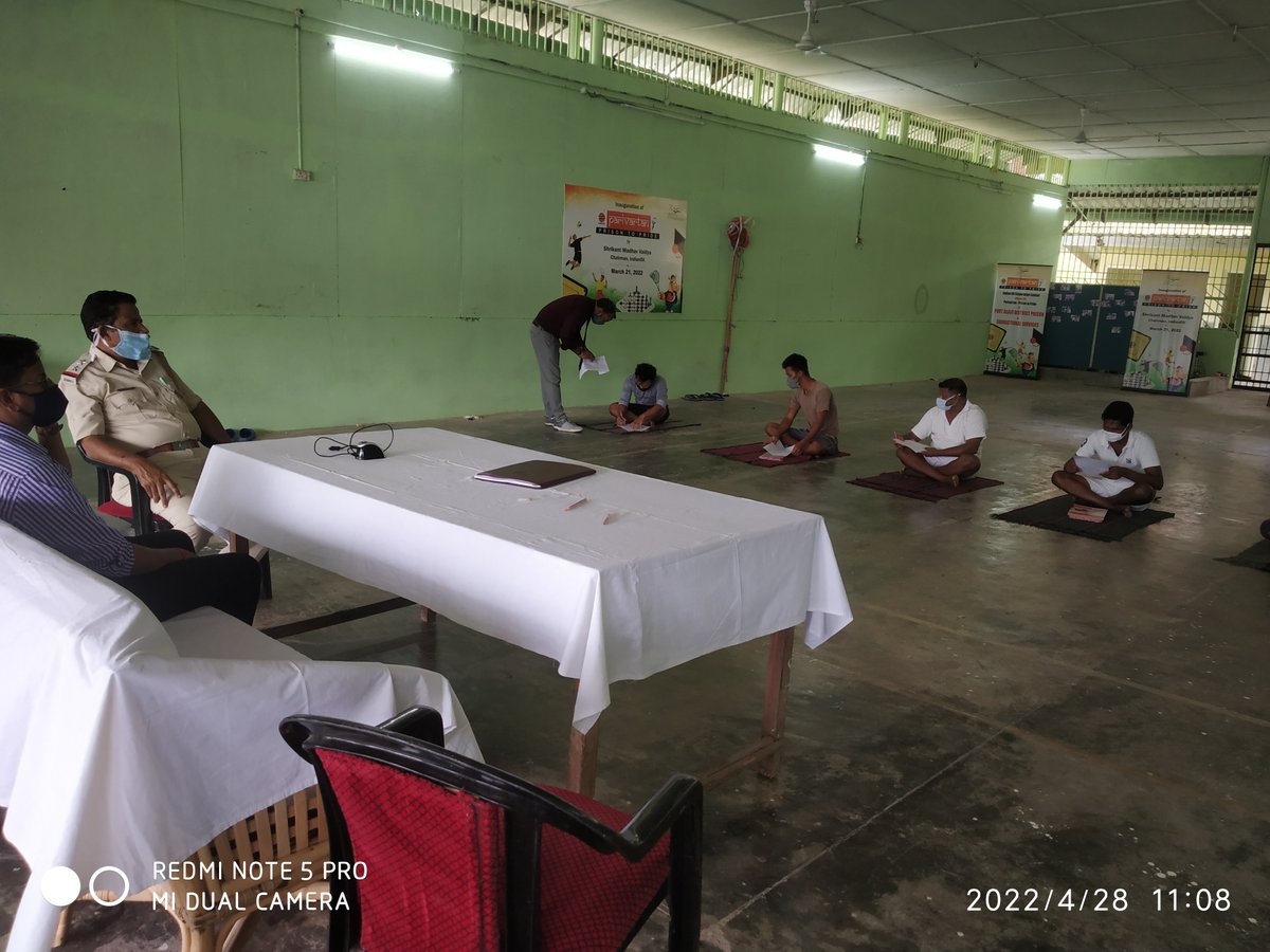 district_prison's tweet photo. The assessment of an training organized for Jail inmates in the trade Plumber by ITI, Dollygunj under Pradhan Mantri Kaushal Vikas Yojana (PMKVY) has organized  on 28-04-2022 at District Prison Prothrapur https://t.co/rWw0LdjPDQ