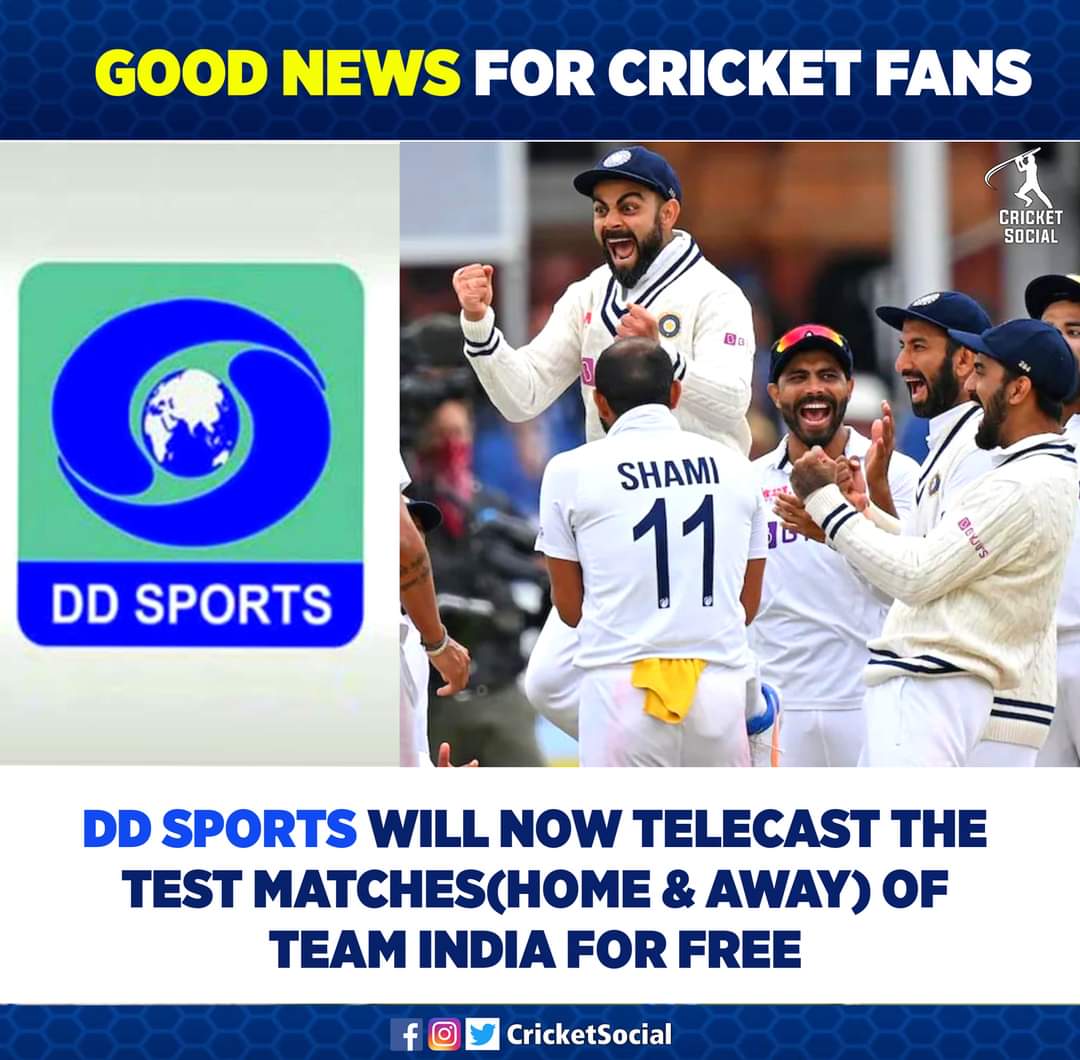 Its_TKD's tweet photo. DD Sports is Back in the Game! 🔥
@BCCI @ddsportschannel @ICC https://t.co/9kO2mTD5tB