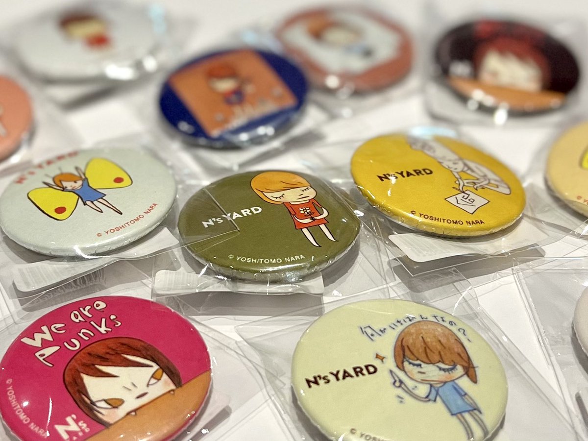 奈良美智N's 60th Birthday Party サコッシュ　缶バッチ等 N's YARDさんよりオリジナルグッズ”缶バッチ“新入荷しました◎ カバン