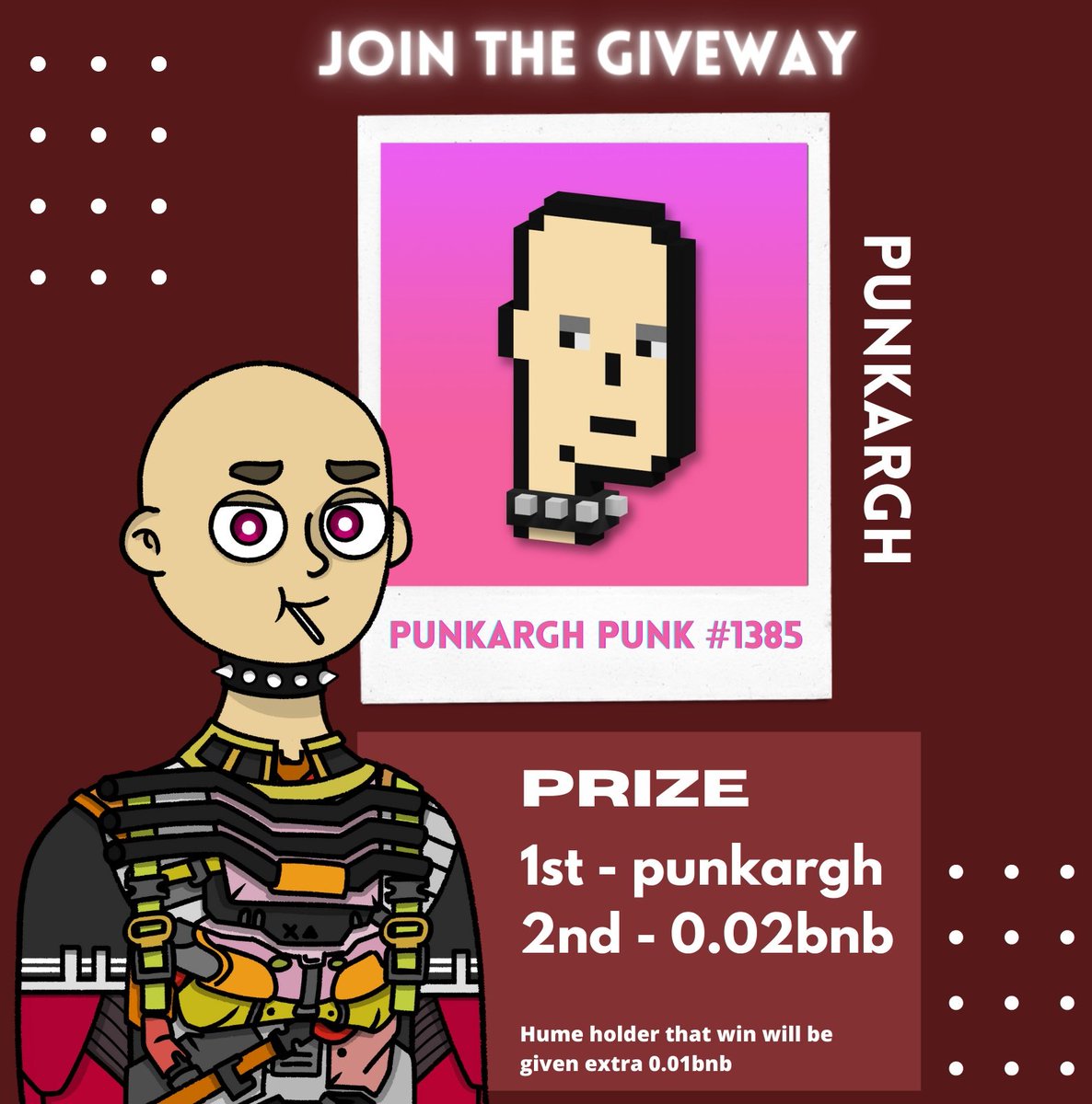 GIVEWAY ALERT⚠️⚠️⚠️
Prize : <a href="/PUNKARGH/">PUNKARGH (PEAKY EATERS EVENT)</a> #1385

Simply :
✅ Rt this tweet and my pinned tweet
✅Answer the form from my pinned tweet

Tag your friends if you want and thanks in advance for the support and response (^o^) #SimplyHume