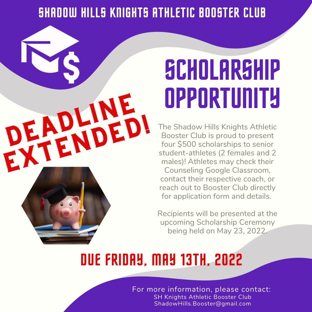 Shadow Hills Knights Athletic Booster Club tweet media