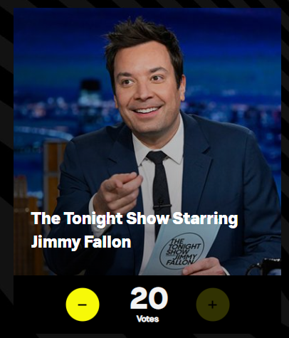 joseramonmarmtz's tweet photo. Submitting 20 votes for @FallonTonight!
#MTVAwards #BestTalkShow #FallonTonight @jimmyfallon https://t.co/pR75JhcbyD