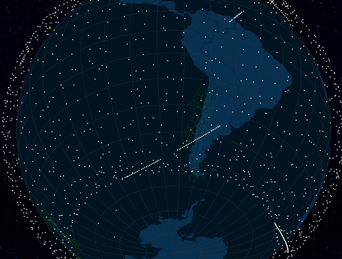 ronhohoho's tweet photo. Found this site tracking GPS/Oneweb/GPS Satellites
- kinda cool to see the line of satellites that just launched before its all spread out 
- If you zoom in, you can see that its moving in real time – 🤯 about the orbital mechanics

https://t.co/1lnYxw71iA https://t.co/pgMuU3JJIn