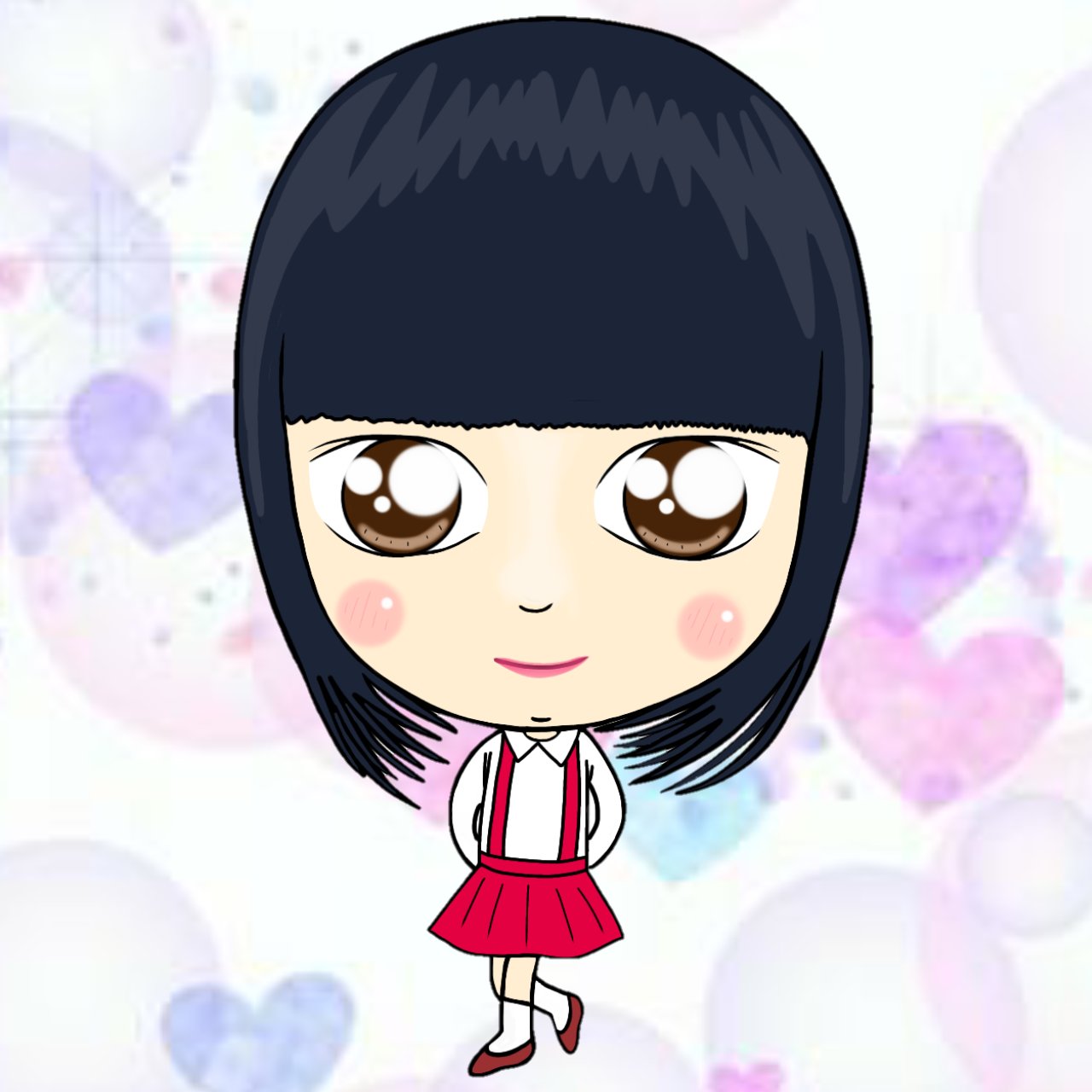 もちこʕ ﻌ ʔもっちʕ ﻌ ʔ フォロワーさんの兎猫りんごさん ちびまる子ちゃんコスプレ 笑 イラスト ２等身 イラスト アイビスペイント コスプレ ちびまる子ちゃん T Co Ok2g527ddh Twitter