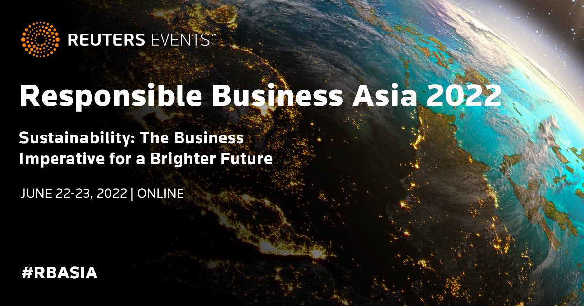 smponline's tweet photo. Save the date & register for Responsible Business Asia 2022 (22-23 June) https://t.co/alchULAx8B.
@revents_sustbiz join 2000+ CEOs & senior-level executives learning what will makethis the decisive decade #ad #RBAsia
#APAC #circulareconomy #netzero #sustainability #ESG #SCM https://t.co/ZERkbsA2Y0
