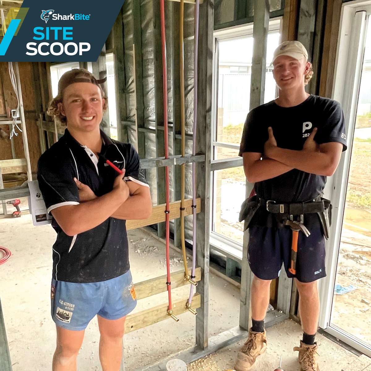 SharkBiteAUS's tweet photo. Ever wondered if you could speed up your rough-ins and save on labour costs? Haydon and Bryce of Affordable Plumbing in Port Macquarie recently shared their thoughts on the SharkBite Plumbing System. https://t.co/Eb1HHS68jC
#SharkBiteAustralia #CutPushDone #NothingBeatsTheShark https://t.co/kajbfmgVzn