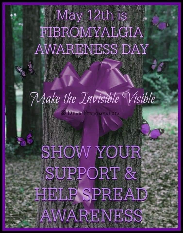 I have Fibromyalgia, and deal with this on a daily basis, they call it the invisible illness. Today is Fibromyalgia Awareness Day, show your support by wearing purple today #gopurple 💜 #FibromyalgiaAwarenessDay 😍❤️

Angie TeamChyna