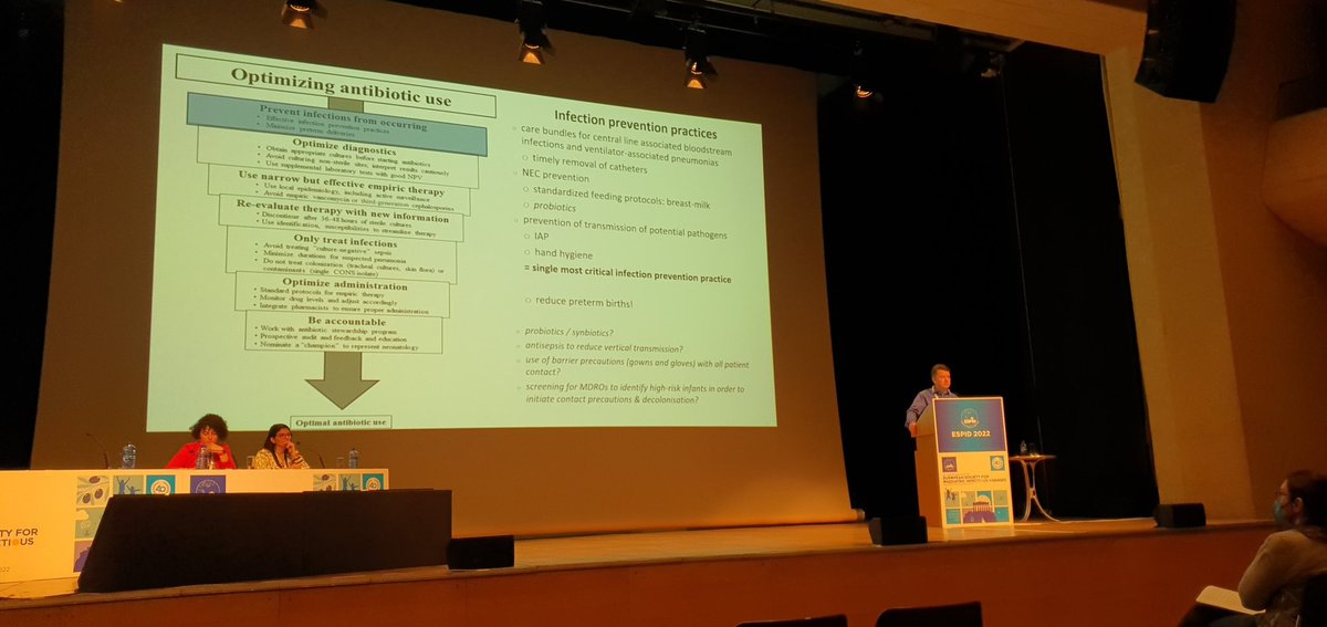 ESPIDsociety's tweet photo. Good morning Twitter world! This morning at #espid2022 we are reviewing #antibioticsteweadship for #neonates with Prof. Heath.
#YEdebate @ESPIDsociety https://t.co/FEG1i1s563