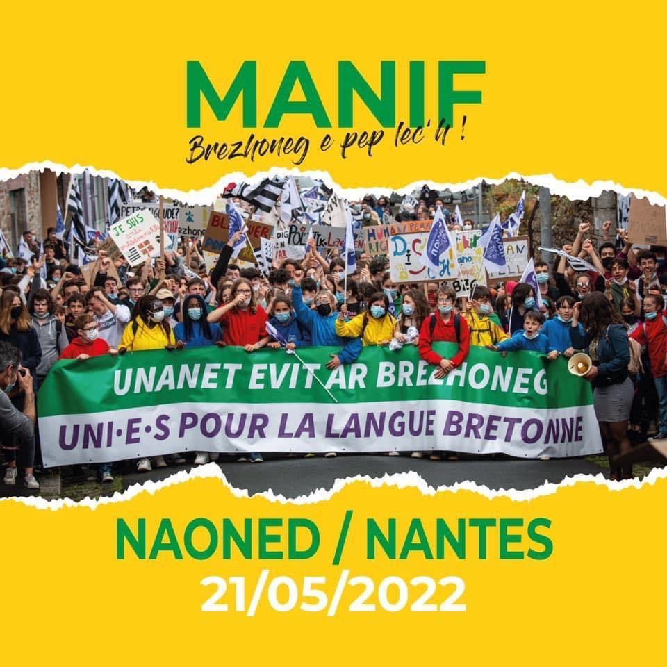bretagne_info's tweet photo. Une manif pour la langue bretonne à #Nantes pour le passage de la @Redadeg à l'appel de @Diwan pourquoi ? #bzh #brezhoneg https://t.co/sGbJvUWwZF
