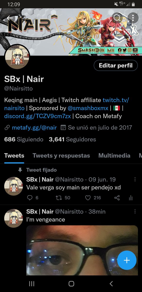 I dont know what account im gonna use more but anyways my main <a href="/Nairsitto/">DM Nair^🐬 C6 Columbina Enjoyer!!</a> is back pls follow it :))))